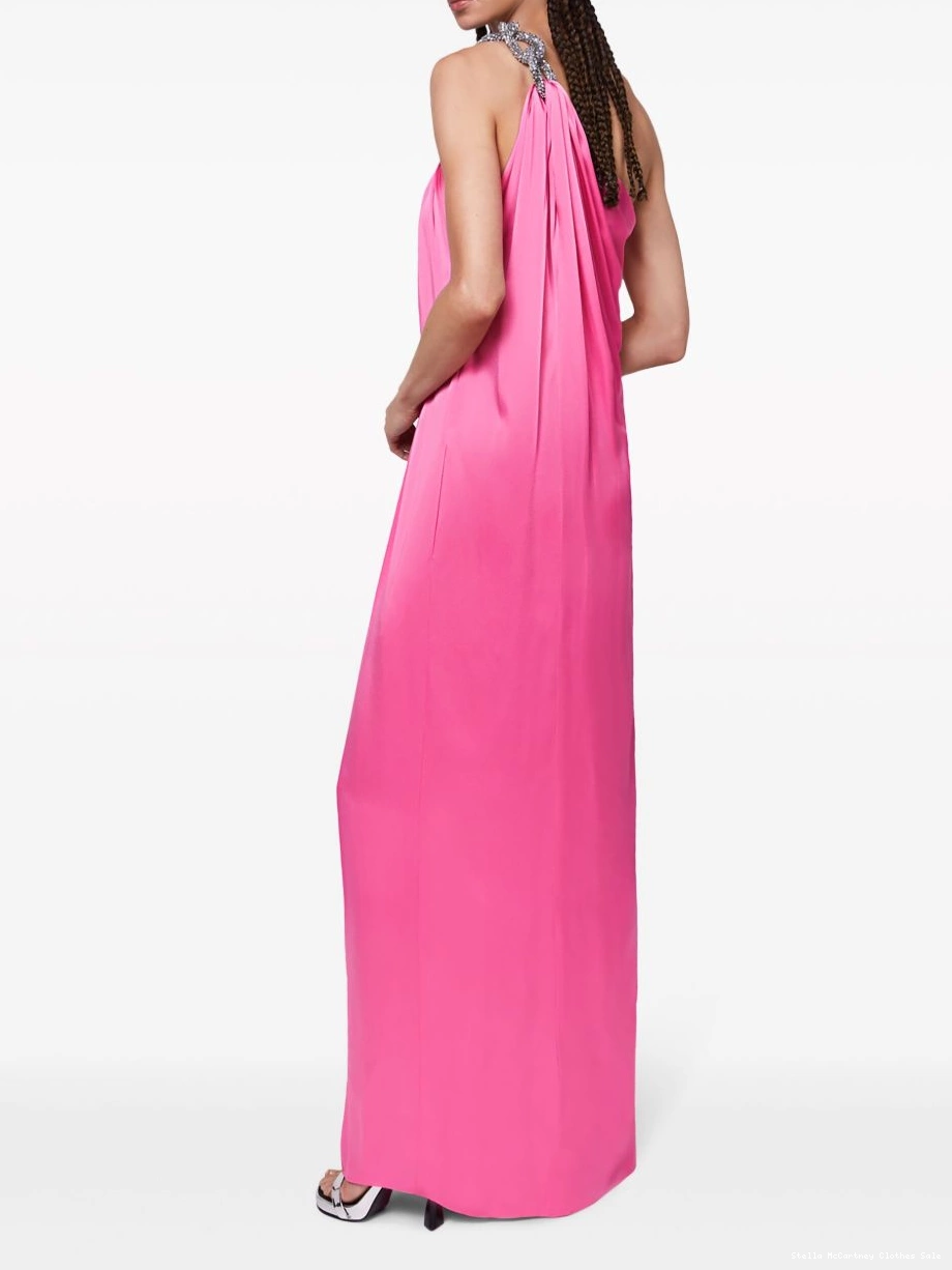 Affordable gown McCartney Stella Women crystal-embellished Falabella satin 0806